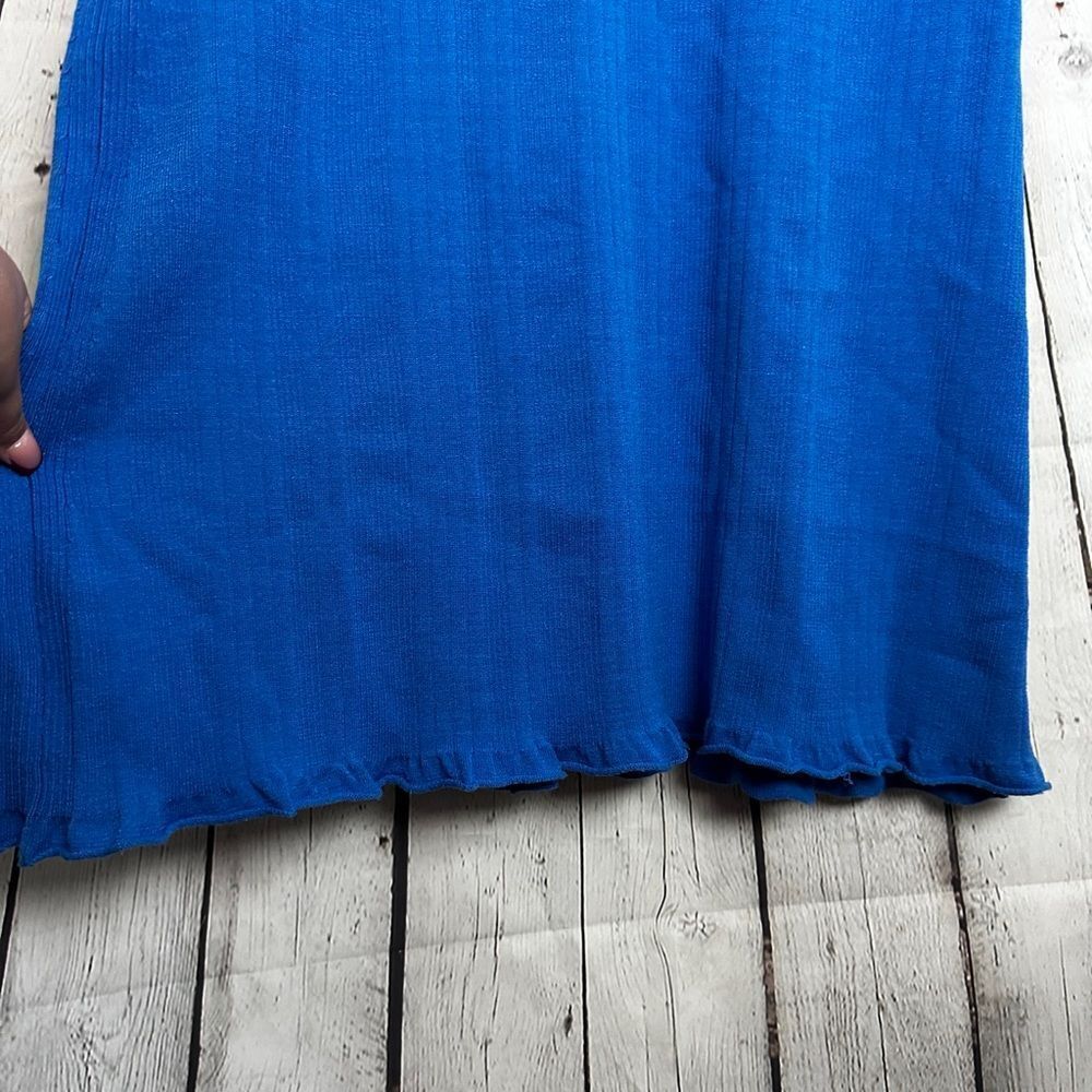 Daily Practice Blue Ribbed Dress Large - Picture 2 of 9
